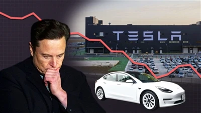 Цена акций Tesla упала более чем на 15%